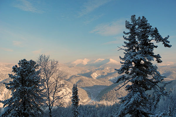 Siberia - snowy winter terrain